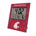Keyscaper Washington State Cougars Cross Hatch Personalized Digital Desk Clock
