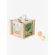 2-in-1 Activity Cube in FSC® Wood: Puzzles & Shapes to Sort & Fit green