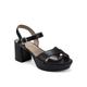 Women's Cosmos Dressy Sandal by Aerosoles in Black Leather (Size 7 M)