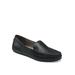 Women's Overdrive Casual Flat by Aerosoles in Black Leather (Size 5 M)