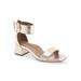 Women's Eliza Dressy Sandal by Aerosoles in Soft Gold Leather (Size 5 1/2 M)