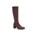 Wide Width Women's Centola Tall Calf Boot by Aerosoles in Java Faux Suede (Size 11 W)