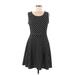 Gilli Casual Dress - A-Line: Black Polka Dots Dresses - Women's Size Medium