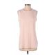 Athleta Active Tank Top: Pink Solid Activewear - Women's Size Small