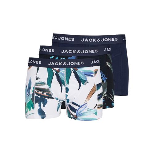 „Trunk JACK & JONES „“JACLOUIS TRUNKS 3 PACK SN““ Gr. XL, 3 St., blau (navy blazer) Herren Unterhosen“