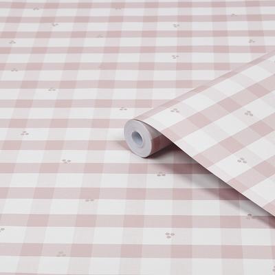 Vliestapete LAURA ASHLEY "Gingham Pale Amethyst Purple", lila, B:52m L:10m, Vlies, Tapeten, 10mx52cm Image
