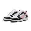 Sneaker PUMA "Rebound V6 Low Sneakers Erwachsene", Gr. 45, bunt (schwarz pink lila weiß), Obermaterial: Textil, Synthetik; Futter: Textil; Innensohle: Textil; Laufsohle: Gummi, Schuhe