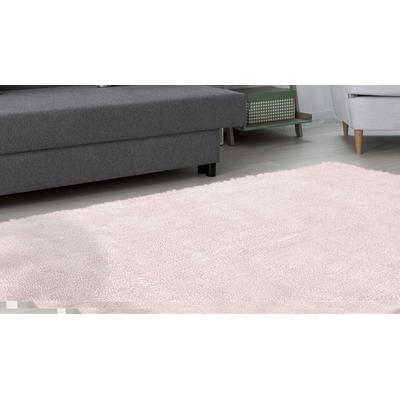 Teppich KAYOOM "Bali 110", rosa (puderrosa), B:200cm H:40mm L:290cm, Polyester, Teppiche, flauschig und weich, UNI-Farben, hochflorig, hochwertiges Material Image