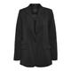 Longblazer VERO MODA "VMRITA LS LOOSE BLAZER NOOS" Gr. L (40), schwarz (black) Damen Blazer