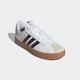 Sneaker ADIDAS SPORTSWEAR "VL COURT 3.0" Gr. 44,5, weiß (ftwwht, shabrn, alumin) Schuhe Sneaker low Retrosneaker Skaterschuh inspiriert vom Desing des adidas samba