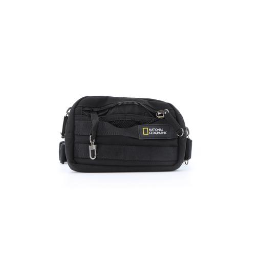 „Gürteltasche NATIONAL GEOGRAPHIC „“Milestone““ Gr. B/H/T: 22 cm x 14 cm x 14 cm, schwarz Taschen Gürteltaschen aus recycelten PET-Flaschen“