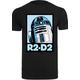 Kurzarmshirt F4NT4STIC "Herren Star Wars R2-D2 Poster with T-Shirt Round Neck" Gr. 4XL, schwarz (black) Herren Shirts T-Shirts