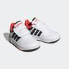 Sneaker ADIDAS SPORTSWEAR "HOOPS", Gr. 25, bunt (cloud weiß, core schwarz, bright rot), Synthetik, Textil, sportlich, Schuhe
