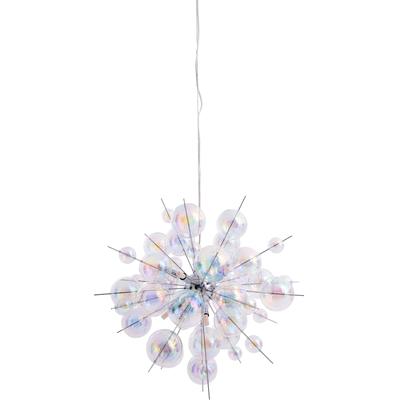 NÄVE Pendelleuchte "Explosion", bunt (irisierend), Ø 65,00cm H: 65,00cm, Lampen, irisierende, transparente Glaskugeln, f