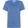 Kurzarmshirt SAINT TROPEZ ""AdeliaSZ V-N T-Shirt"" Gr. M (38), blau (dutch blau) Damen Shirts