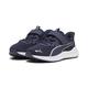 Sneaker PUMA "Reflect Lite Laufschuhe Kinder" Gr. 32, blau (navy white silver blue metallic) Kinder Schuhe Trainingsschuhe