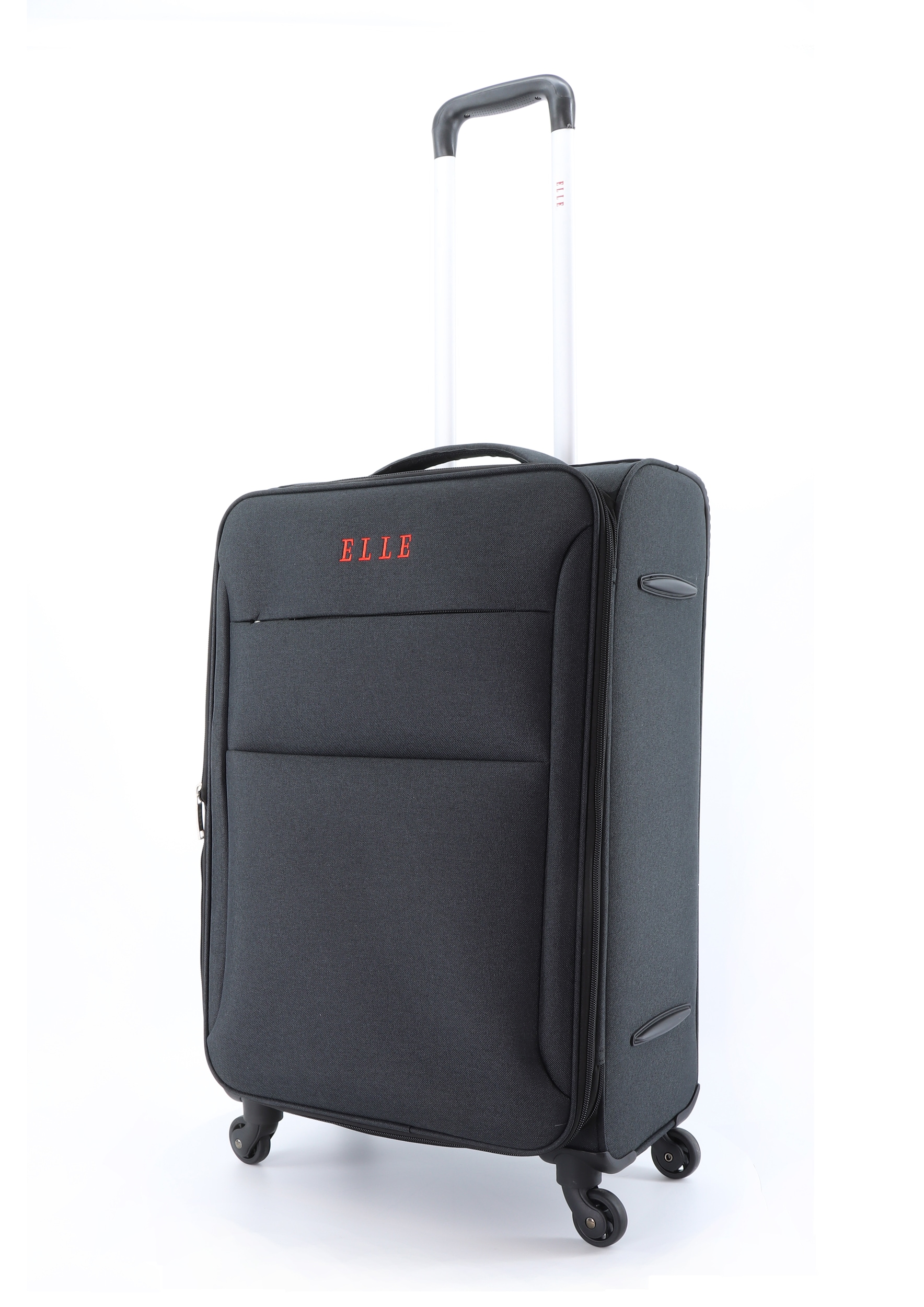 Koffer ELLE "Pledge", Gr. B/H/T: 40 x 60 x 22, schwarz, Polyester, Koffer, mit praktischem Teleskopgestänge Image