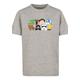 Kurzarmshirt F4NT4STIC "Kinder Star Wars Character Logo with Kids Basic Tee" Gr. 158/164, grau (heathergrey) Mädchen Shirts T-Shirts