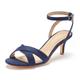 Sandalette LASCANA "High-Heel-Sandalette, Riemchensandalette" Gr. 42, blau (dunkelblau) Damen Schuhe Sandalette Riemchensandale Sandaletten