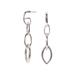 Women's Drop Chain Earrings by Accessories For All in Silver