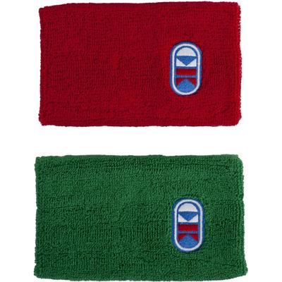 Cliff Keen Wrestling Tournament Wristband 2-Pack - Red/Green - One Size