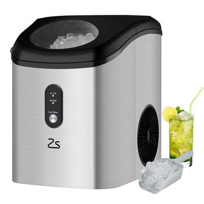 Nugget Ice Maker Countertop with Soft Chewable Ice, 10,000pcs/33Lbs/Day