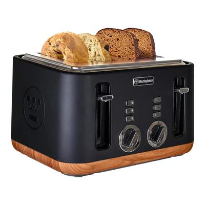 4 Slice Toaster - Faux Wood