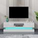 LED TV Stand for 65" TV, Modern Entertainment Center with Open Shelves, Media Wood TV Console with 2 Storage Drawers for Bedroom