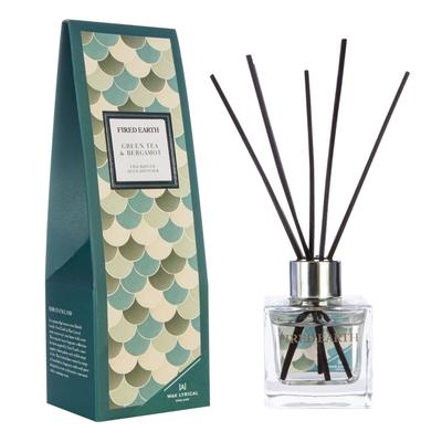 Wax Lyrical Fired Earth Green Tea and Bergamot Reed Diffuser - 100ml