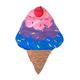 Ice Cream Pinata for Birthday Decorations, Summer Party Supplies (Small, 17 x 11.5 x 4 In)