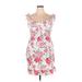 Planet Gold Casual Dress: Pink Floral Dresses - Women's Size 2X-Large