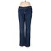 Lands' End Jeans - Mid/Reg Rise: Blue Bottoms - Women's Size 6 - Stonewash
