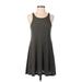 Free People Casual Dress - A-Line Scoop Neck Sleeveless: Green Dresses - Women's Size Small