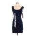 Carabella Collection Active Dress - Mini: Blue Print Activewear - Women's Size Small