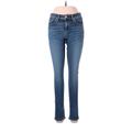 Rag & Bone/JEAN Jeans - Mid/Reg Rise Skinny Leg Denim: Blue Bottoms - Women's Size 29 - Sandwash