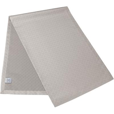 Tischläufer CURT BAUER "3947 Riga, mit Rautenmotiv, Damast-Tischwäsche", grau (dunstgrau), B:50cm L:160cm, Damast-Halbzwirn, Tischdecken, aus 59% Baumwolle, 41% Polyester, merzerisiert, mit Fleckschutz Image