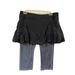 Athleta Pants & Jumpsuits | Black Athleta Womens Mini Skirt Leggings Tennis Size M 2 In1 Workout Gear Capri | Color: Black/Gray | Size: M