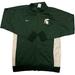 Nike Sweaters | Nike Michigan State Zip Up Sweater | Color: Green/White | Size: Xl