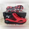 Under Armour Shoes | Nib Under Armour Men Sz 13 / Women 14.5 Lockdown 5 Basketball Shoes 3023949 601 | Color: Black/Red | Size: 13