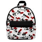 Disney Bags | Mickey Mouse Oh Boy Gosh Illustrations Mini Backpack | Color: Red/White | Size: Os