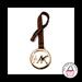 Michael Kors Accessories | New Michael Kors Brown Leather Loop Strap Key Fob Bag Charm Keychain Hang Tag | Color: Brown/Gold | Size: Os
