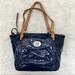 Coach Bags | Coach Blue Patent Leather Shoulder Tote Bag | Color: Blue | Size: Os