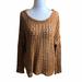 American Eagle Outfitters Sweaters | American Eagle Outfitters Women's Brown Open Knit Sweater Medium | Color: Brown/Orange | Size: M