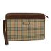 Burberry Bags | Authenticity Guaranteed Burberrys Nova Check Clutch Bag Canvas Leather Brown Bei | Color: Brown | Size: Size(Inch) W11.4 X H7.9 X D2.0inch(Approx)