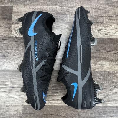 Nike Shoes | Nike Phantom Gt2 Elite Fg Black Blue Cz9890-004 Soccer Cleats Mens 6 / Women 7.5 | Color: Black/Blue | Size: 6
