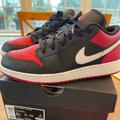 Nike Shoes | Nike Air Jordan 1 Low Gs. 5.5 Youth Size. Worn One Time. Like New Condition. | Color: Black/Red | Size: 5.5bb