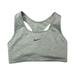 Nike Intimates & Sleepwear | Nike Dri-Fit Swoosh Women's Medium-Support 1-Piece Pad Sports Bra Gray Small | Color: Gray | Size: M