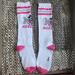 Disney Accessories | For Bundles Only Disney Parks Mickey Mouse Long White Pink Socks | Color: Pink/White | Size: Os