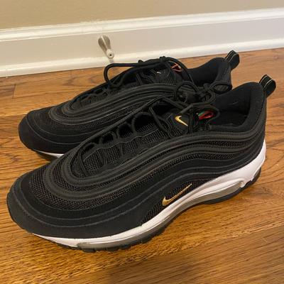 Nike Shoes | Nike Mens Air Max 97 Olympic Rings Black/Gold Like New Size 8m Nike Air Max | Color: Black/Gold | Size: 8
