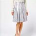 Kate Spade Skirts | Kate Spade New York Broome Street Stripe Skirt, White/Blue, Size 2 | Color: Blue/White | Size: 2